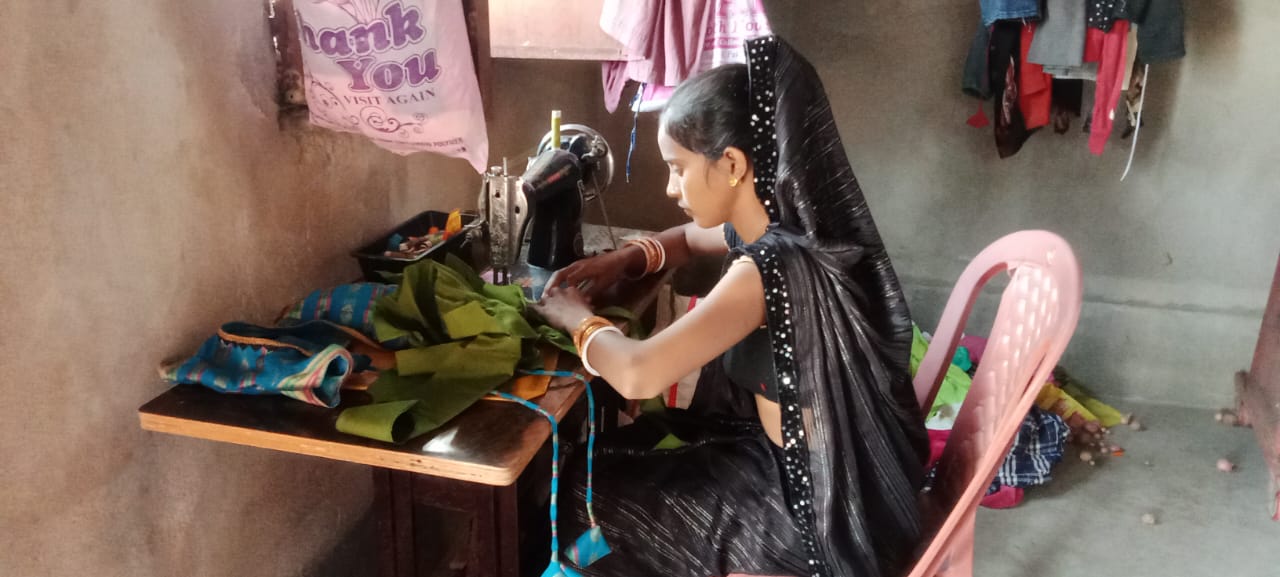 Preety Kumari builds a livelihood through sewing