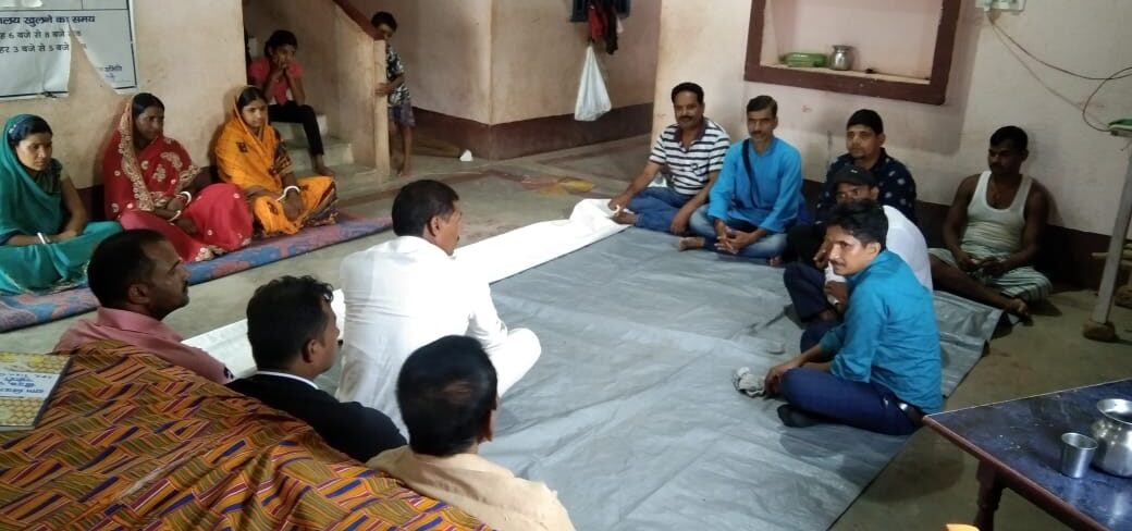 A Village Development Committee meeting considers livelihood support