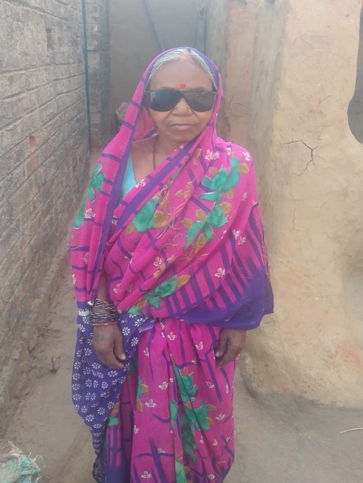 Kaushalya Devi following her eye treatment